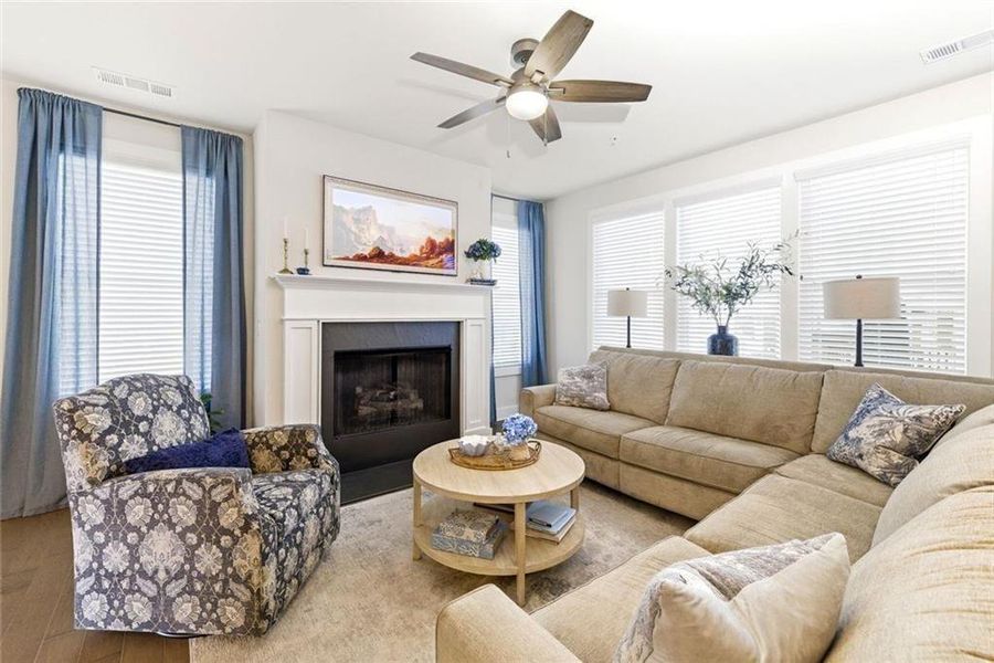 Furnished interior view inside a new home in , Cumming (Image 17).