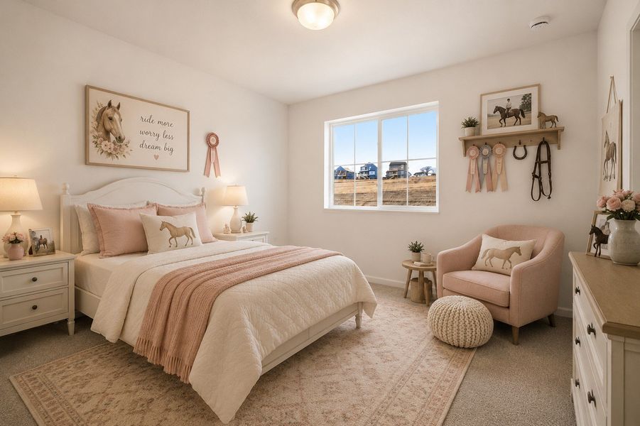Furnished interior view inside a new home in The Town Collection at Independence, Elizabeth (Image 12).