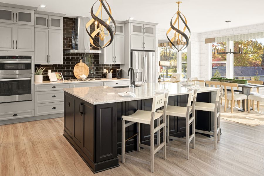 Representative furnished interior of a home built from the Pearson by Fischer Homes in Woodberry, Canton (Image 11).