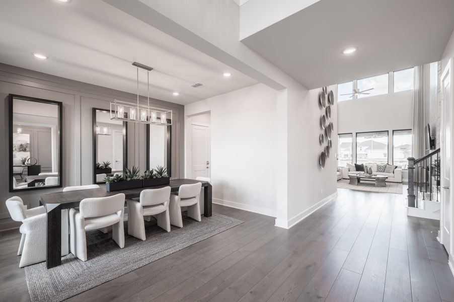 Representative furnished interior of a home built from the Bogata by Tri Pointe Homes in Harvest Green, Richmond (Image 92).