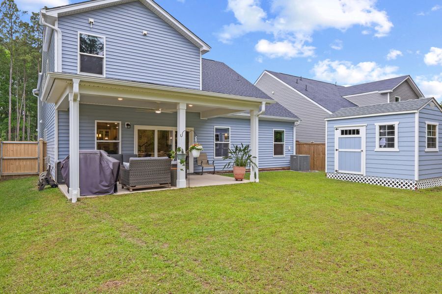 Exterior details and patio area of a home in , Summerville (Image 32). Exterior details and patio area of a home in , Summerville (Image 32).