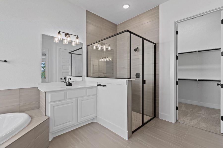Walk-in shower in Primary Bath