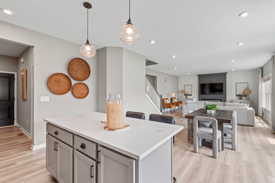 Representative furnished interior of a home built from the Breckenridge by Fischer Homes in Sage Woods, Dallas (Image 21).