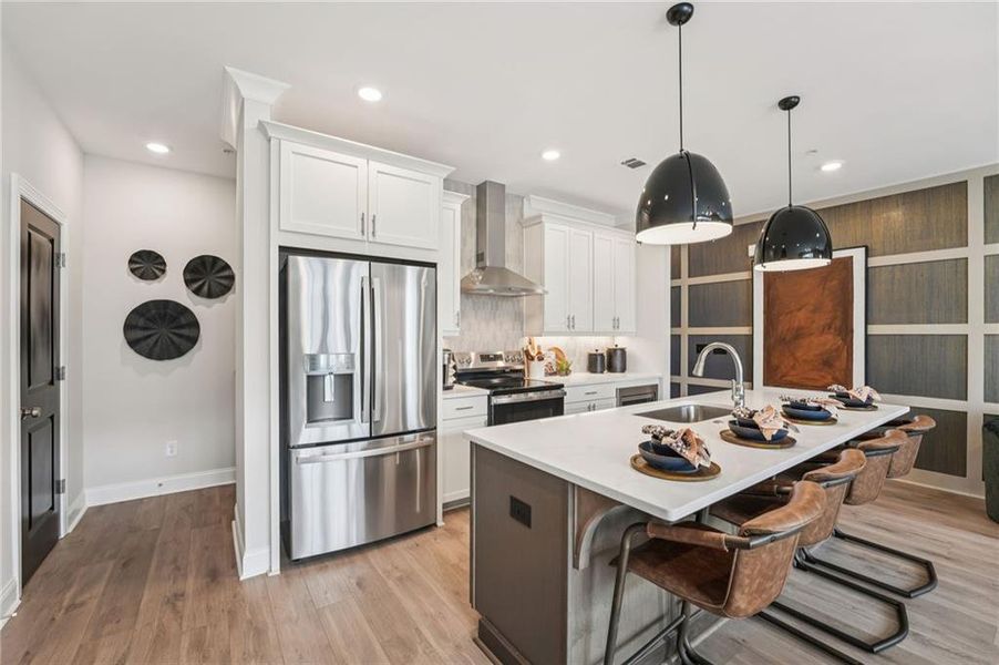 Furnished interior view inside a new home in Market Square at Sawnee Village, Cumming (Image 31).