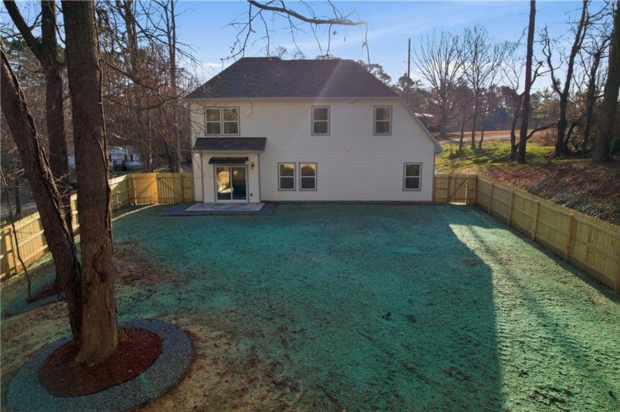 Exterior details and patio area of a home in , Acworth (Image 25). Exterior details and patio area of a home in , Acworth (Image 25).