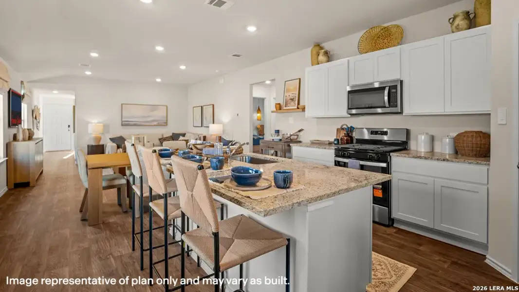 Furnished interior view inside a new home in , San Antonio (Image 17).