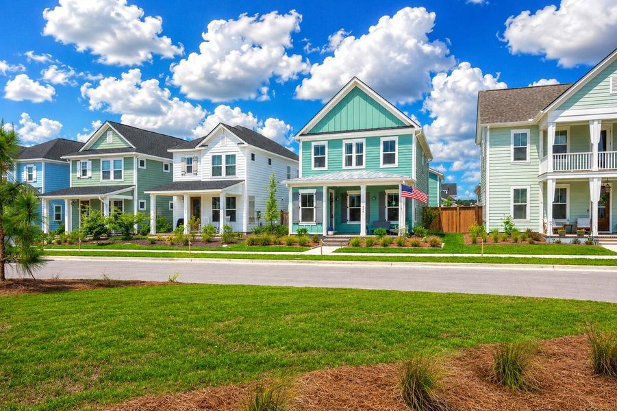 Front exterior of a new home in , Summerville, SC, highlighting curb appeal (Image 24). Front exterior of a new home in , Summerville, SC, highlighting curb appeal (Image 24).