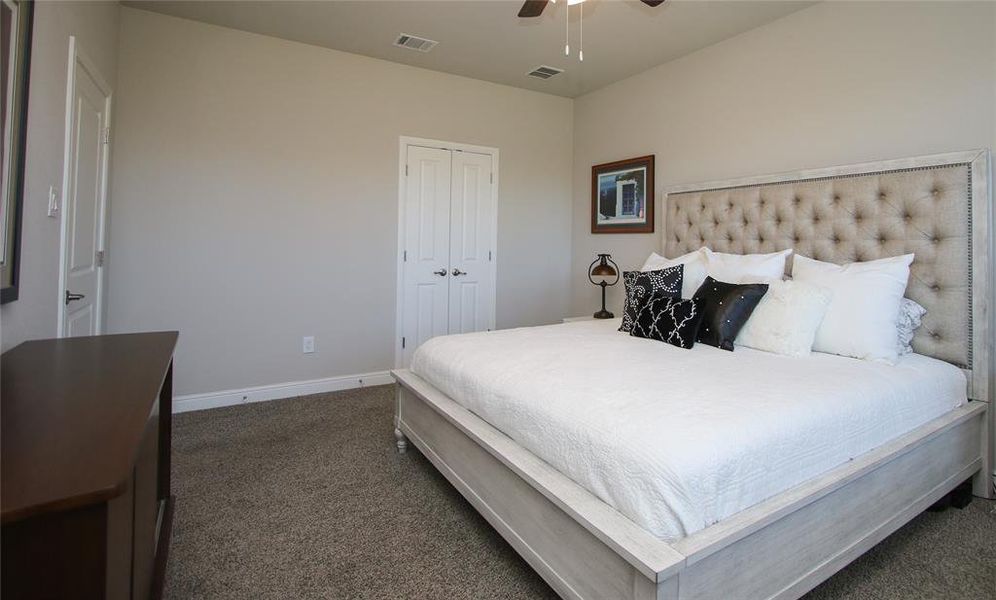 Master bedroom with ensuite bathroom