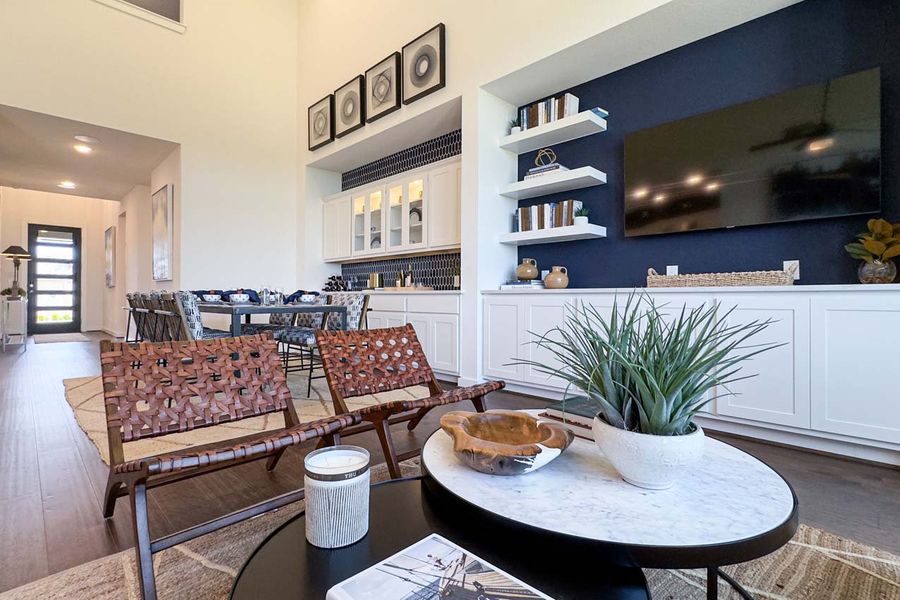 Representative Family Room - some options shown Representative Family Room - some options shown