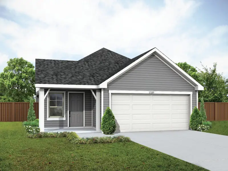 2D floor plan layout for the Horizon. by DRB Homes in Prominence, San Antonio, TX (Image 4).