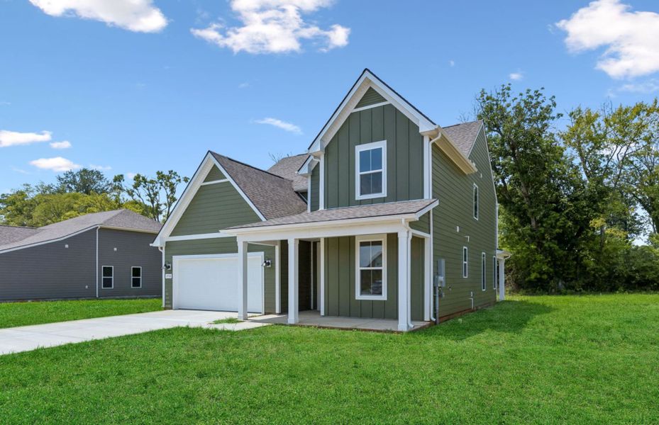 Front exterior of a new home in Glenview Farms, Murfreesboro, TN, highlighting curb appeal (Image 25).