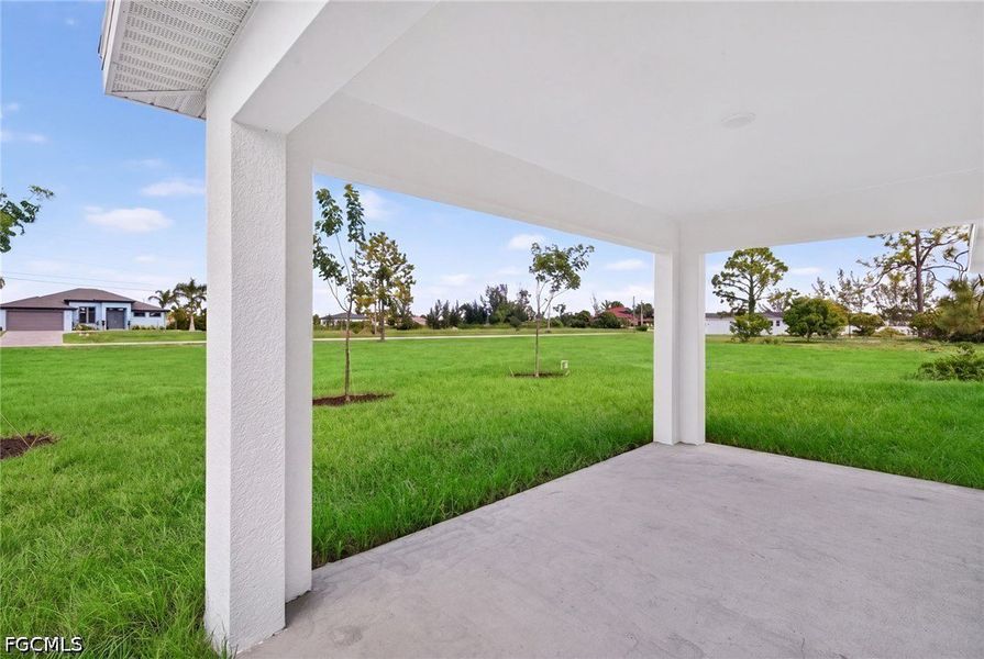 Exterior details and patio area of a home in Cape Coral, Cape Coral (Image 4).
