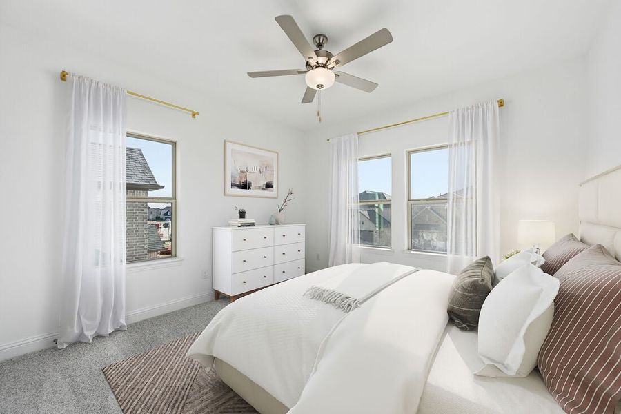 Representative furnished interior of a home built from the Rhone by Taylor Morrison in The Ranch at Uptown Celina 55s, Celina (Image 13).
