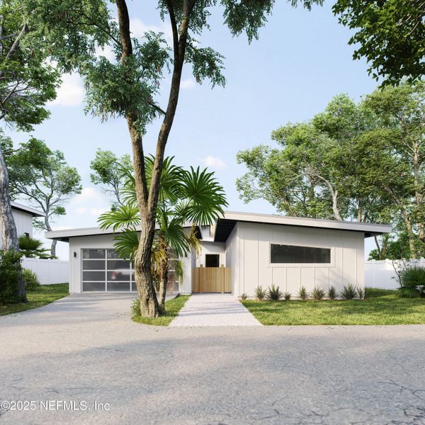 Front exterior of a new home in , St. Augustine, FL, highlighting curb appeal (Image 15).