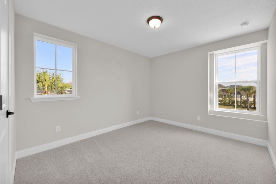 Representative unfurnished interior of a home built from the Palmetto by Riverside Homes in Mariposa at EverRange, Jacksonville (Image 52).