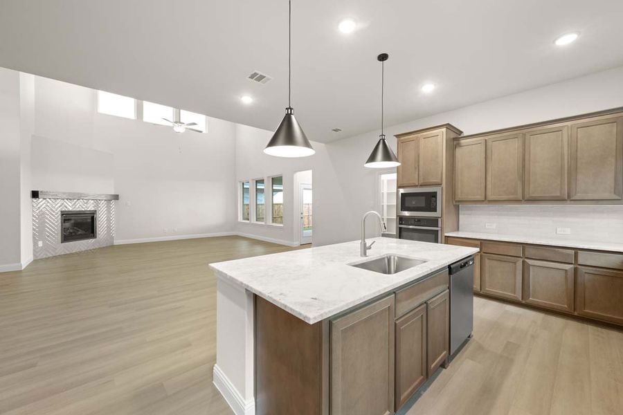 Furnished interior view inside a new home in Timberbrook, Justin (Image 9).