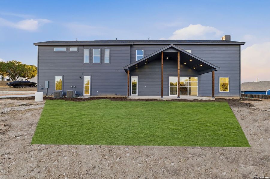 Exterior details and patio area of a home in , Fischer (Image 28).