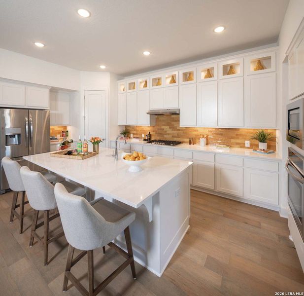 Furnished interior view inside a new home in Weston Oaks, San Antonio (Image 4).