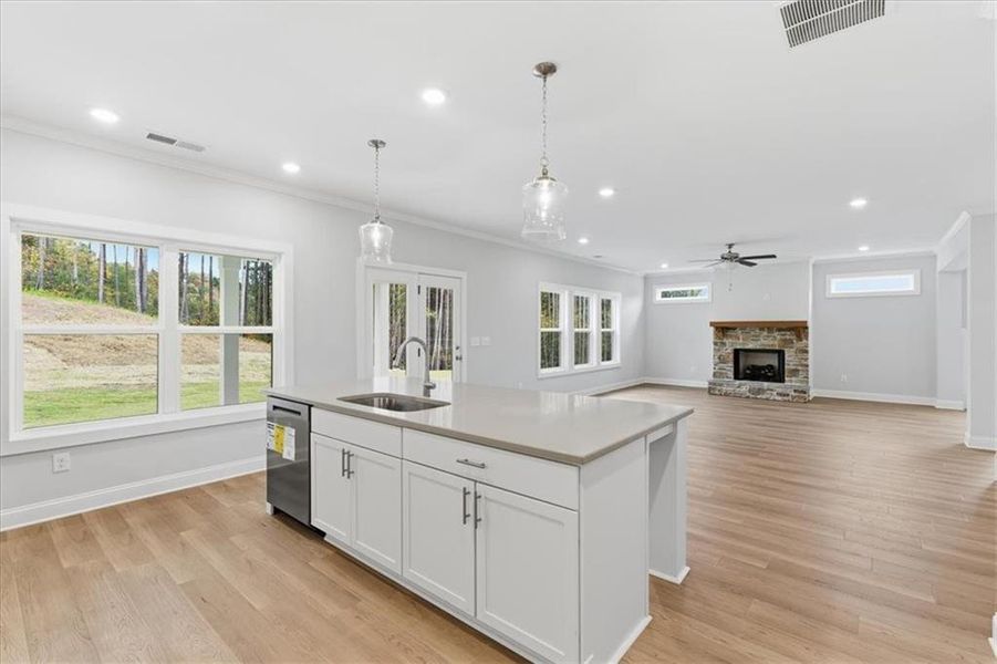 Furnished interior view inside a new home in , Dallas (Image 13). Furnished interior view inside a new home in , Dallas (Image 13).