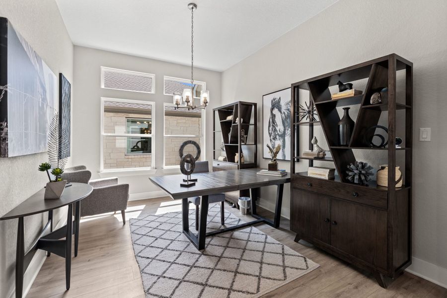 Furnished interior view inside a new home in Esperanza – New Phase Now Selling, Boerne (Image 13). Furnished interior view inside a new home in Esperanza – New Phase Now Selling, Boerne (Image 13).