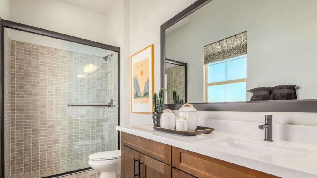Representative furnished interior of a home built from the Sierra by Taylor Morrison in Ellsworth Ranch Capstone Collection, Queen Creek (Image 18).