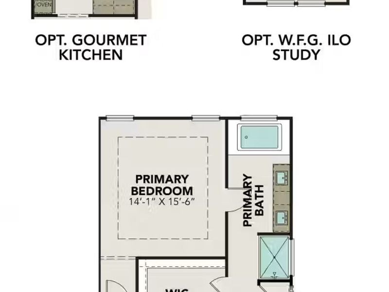 2D floor plan layout of this home in Hickory Ridge, San Antonio, TX (Image 4).