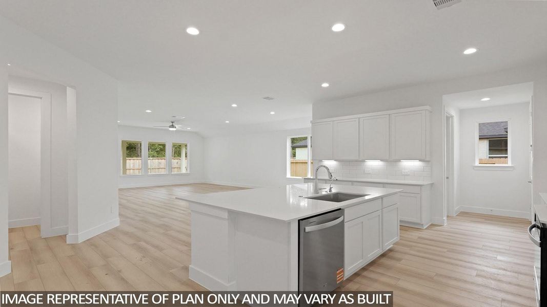 Furnished interior view inside a new home in Hills of Westlake, Conroe (Image 7).