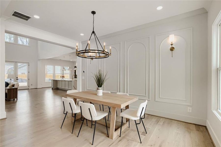 Furnished interior view inside a new home in , Grayson (Image 6).