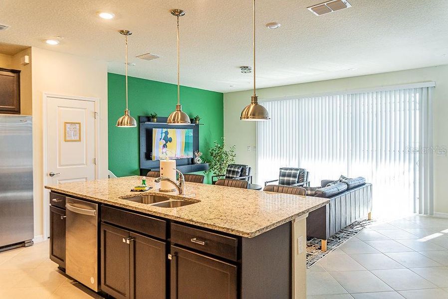 Furnished interior view inside a new home in , Clermont (Image 6). Furnished interior view inside a new home in , Clermont (Image 6).