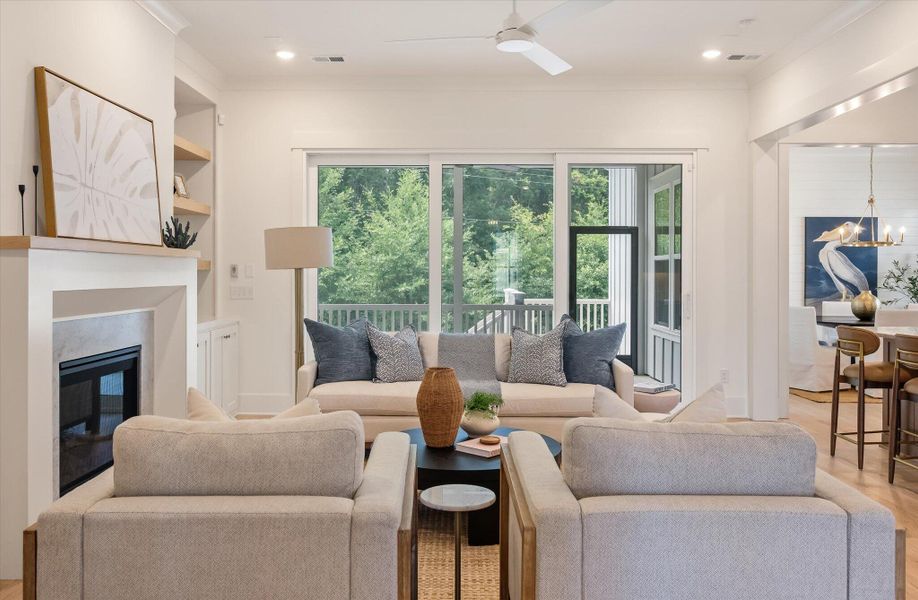 Furnished interior view inside a new home in , Mount Pleasant (Image 11).