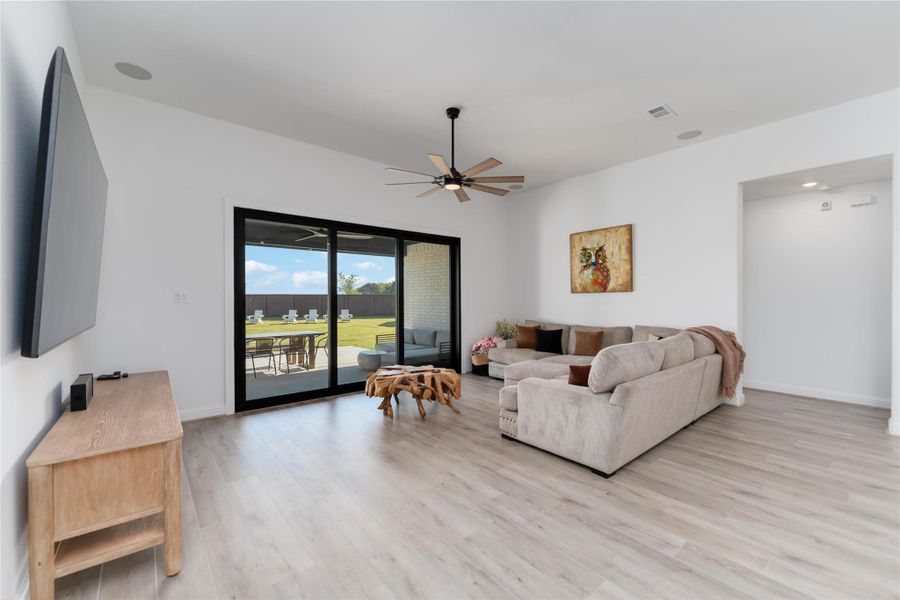 Large open living space Large open living space