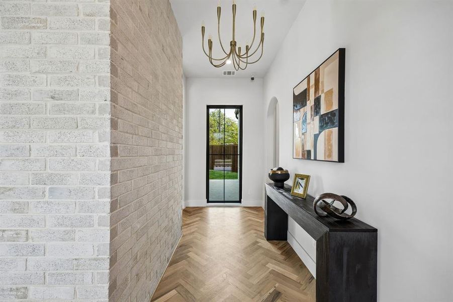 Furnished interior view inside a new home in , Dallas (Image 6).