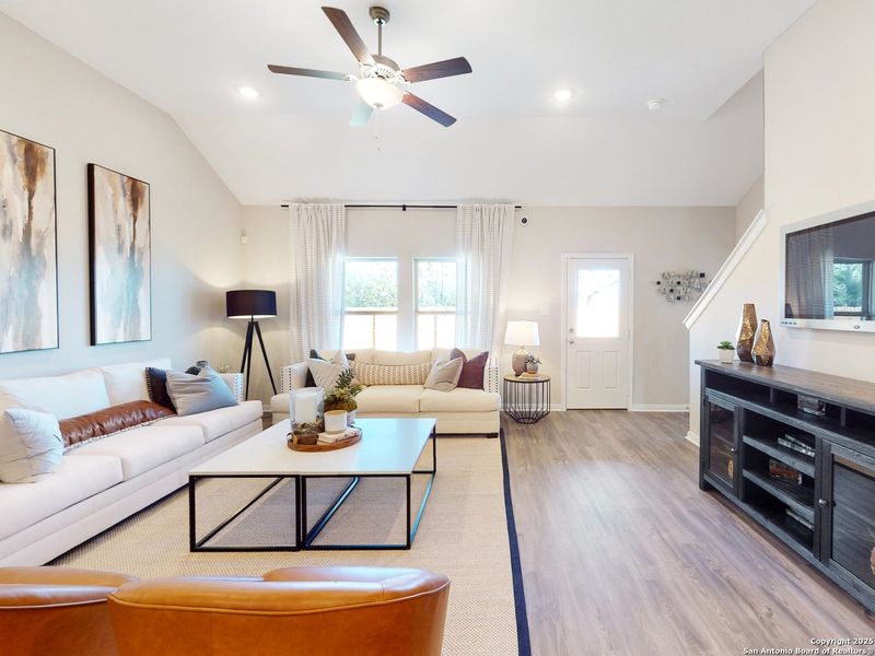 Furnished interior view inside a new home in Blue Ridge Ranch, San Antonio (Image 10). Furnished interior view inside a new home in Blue Ridge Ranch, San Antonio (Image 10).