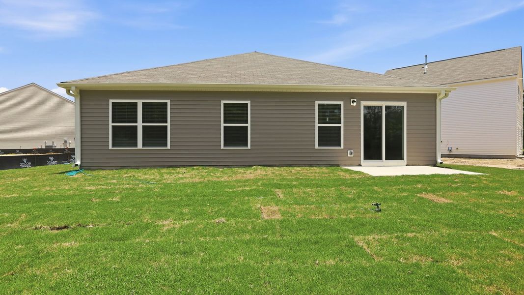 Representative exterior details of a home built from the Freeport II - Express by D.R. Horton in Jetstream Park, Wilson (Image 25).