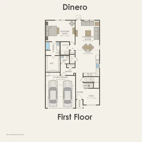 2D floor plan layout of this home in Mavera, Conroe, TX (Image 2). 2D floor plan layout of this home in Mavera, Conroe, TX (Image 2).