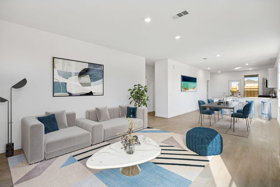 Furnished interior view inside a new home in Crosby Farms, Crosby (Image 5).