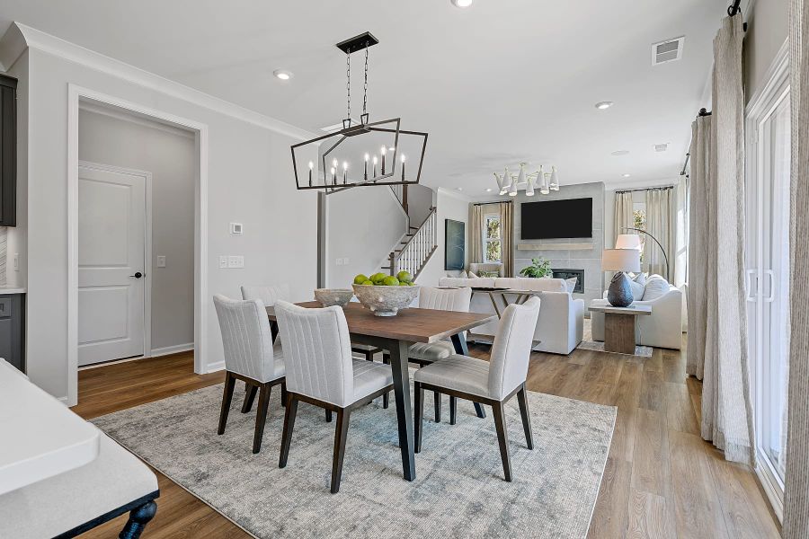 Representative furnished interior of a home built from the Woodwright by Tri Pointe Homes in Alton Creek, Mint Hill (Image 10).