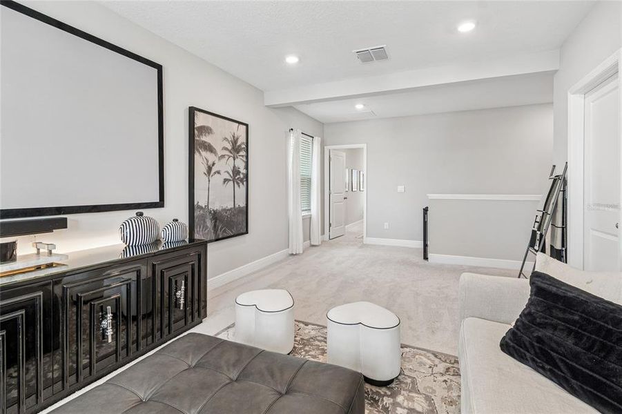 Furnished interior view inside a new home in Woodcreek, Wesley Chapel (Image 19). Furnished interior view inside a new home in Woodcreek, Wesley Chapel (Image 19).