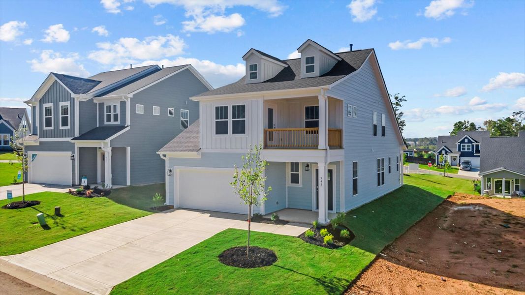 Representative exterior photo of a completed home built from the Freesia by DRB Homes in Spring Branch, Smyrna, TN (Image 22).
