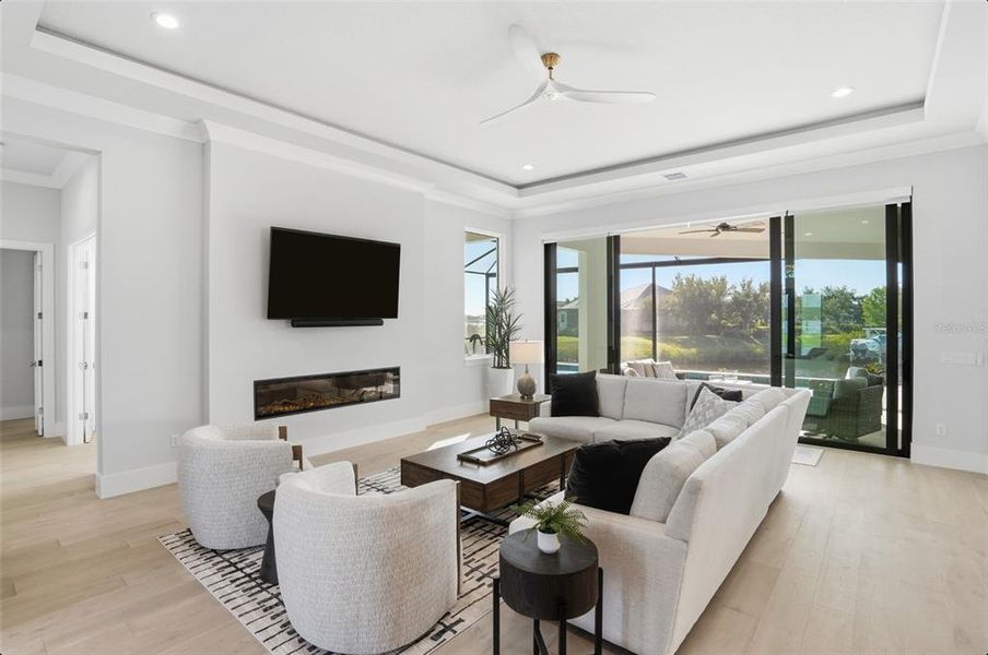 Furnished interior view inside a new home in , Parrish (Image 61).