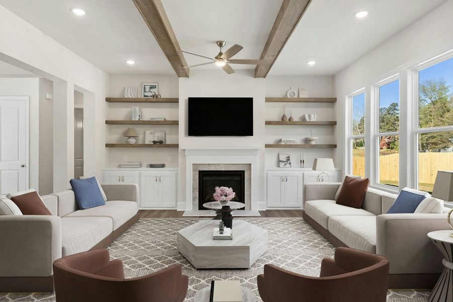 Representative furnished interior of a home built from the The Primrose by Windsong Properties in Ashbury Commons, Powder Springs (Image 4). Representative furnished interior of a home built from the The Primrose by Windsong Properties in Ashbury Commons, Powder Springs (Image 4).