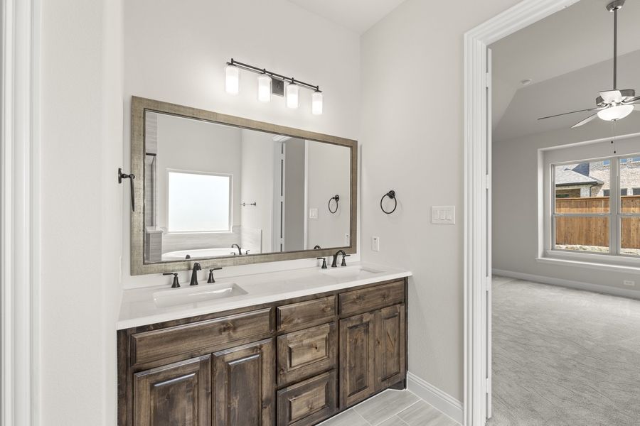 Furnished interior view inside a new home in River Ranch, Van Alstyne (Image 12).