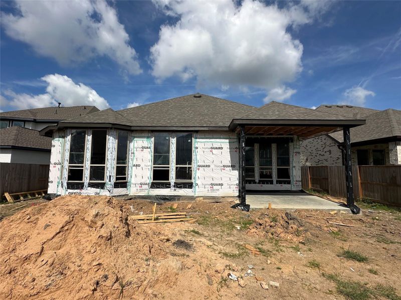 In-progress construction of a new home in Meridiana, Manvel, TX (Image 17).