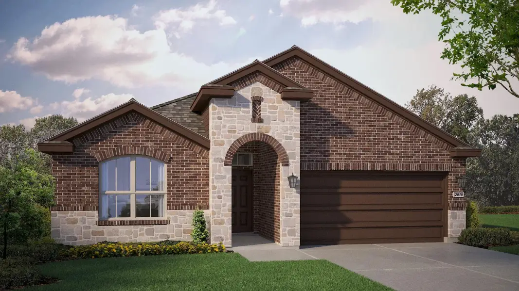 Representative exterior photo of a completed home built from the Blanco by D.R. Horton in Northstar West, Fort Worth, TX (Image 21).