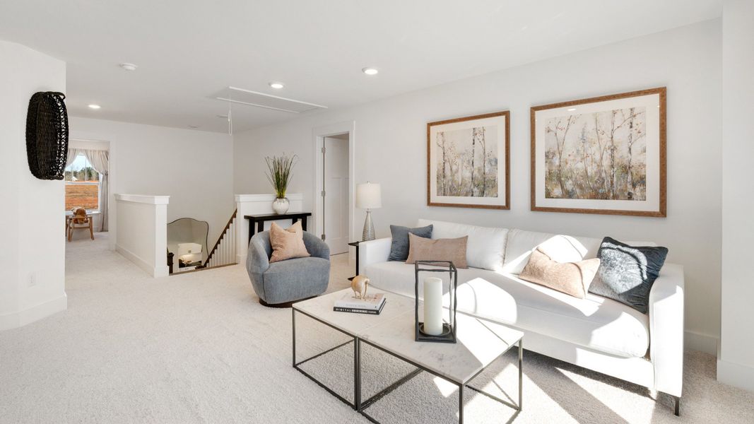 Representative furnished interior of a home built from the Drayton by DRB Homes in Pelham Crossing, Greenville (Image 29).