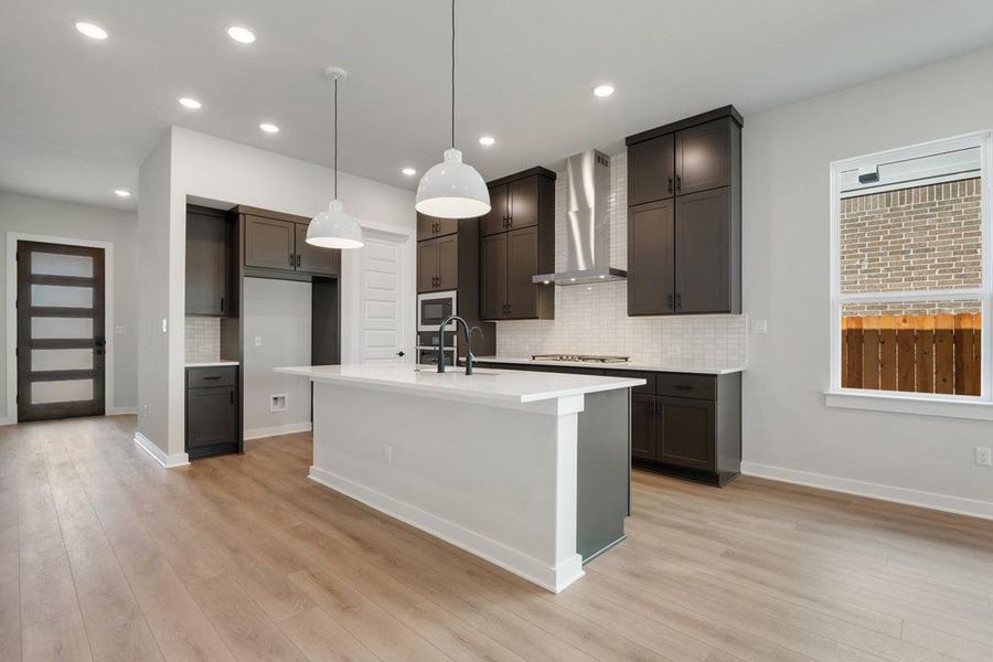 Furnished interior view inside a new home in Arbor Collection at Heritage, Dripping Springs (Image 7). Furnished interior view inside a new home in Arbor Collection at Heritage, Dripping Springs (Image 7).
