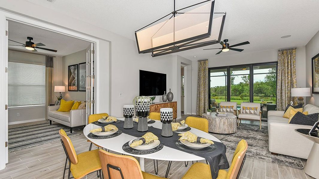 Furnished interior view inside a new home in Indigo Creek, Apollo Beach (Image 9).