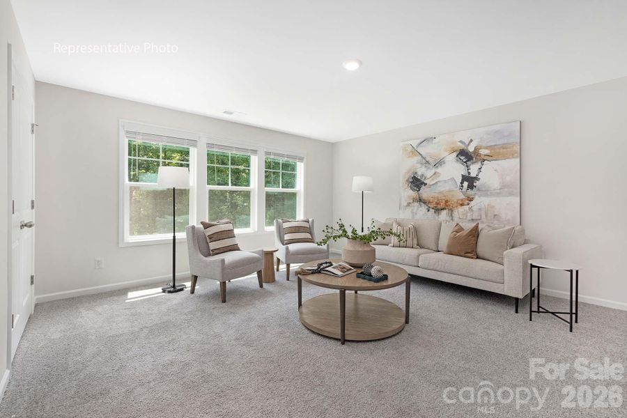 Furnished interior view inside a new home in Sanctuary at Southgate, Indian Trail (Image 5).