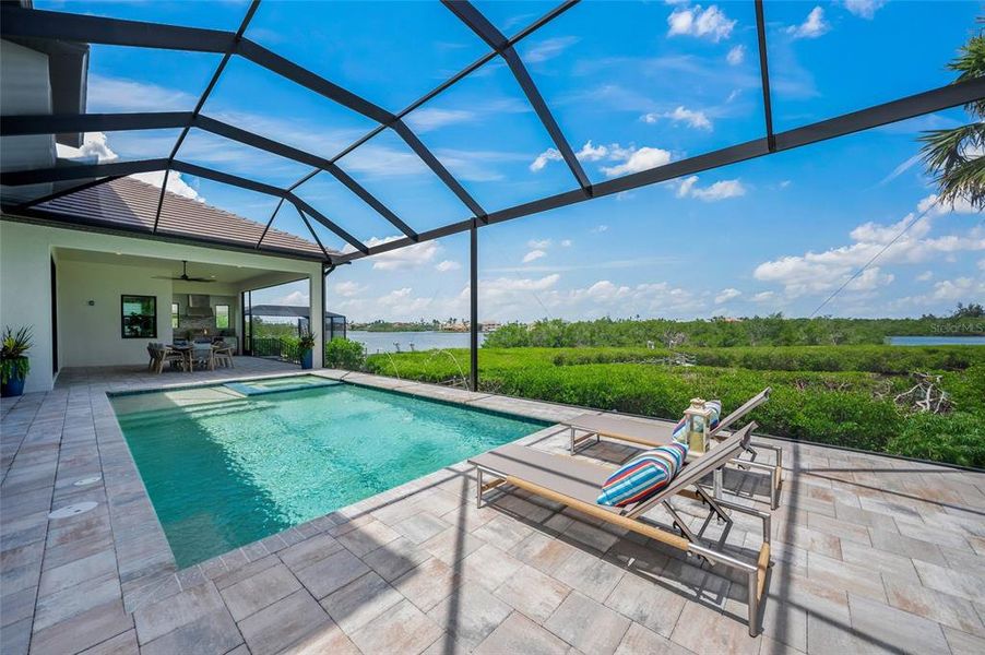 Exterior details and patio area of a home in , Nokomis (Image 29).