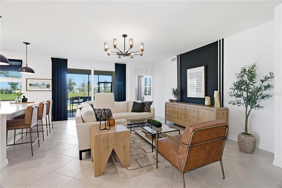 Furnished interior view inside a new home in , Lakewood Ranch (Image 41).